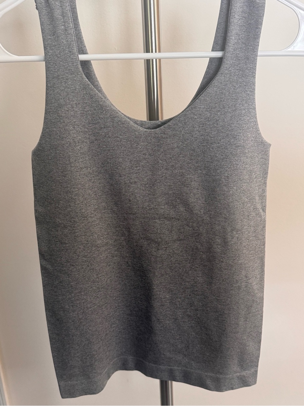 Zenana Outfitters Grey Scoop Neck Tank Top
